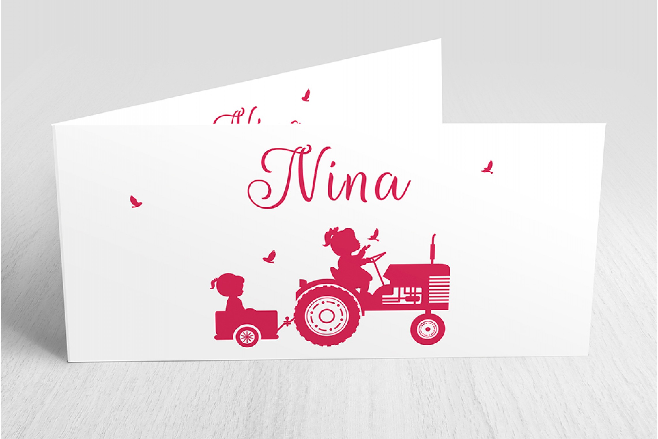 Meisje met tractor